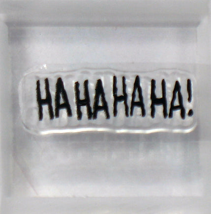 Peanuts Clear Vinyl Stamp On Thick Acrylic Block - HAHAHAHA! - snoopn4pnuts.com