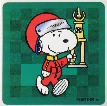 Snoopy Sports Sticker - Race Car Driver - snoopn4pnuts.com