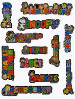 Peanuts Gang Holographic Foil Sticker Set - Includes Marcie And Franklin!