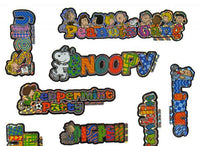 Peanuts Gang Holographic Foil Sticker Set - Includes Marcie And Franklin!