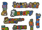 Peanuts Gang Holographic Foil Sticker Set - Includes Marcie and Franklin!
