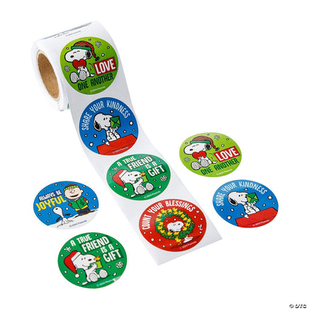 Peanuts Inspirational Christmas Seals Sticker Set (12) - snoopn4pnuts.com