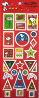 Peanuts Christmas Sticker Set - Great For Scrapbooking!