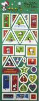 Peanuts Christmas Sticker Set - Great For Decorating Cards and Scrapbooking!