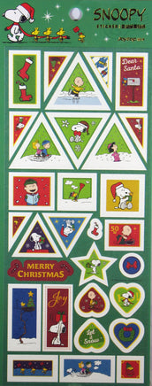 Peanuts Christmas Sticker Set - Great For Decorating Cards and Scrapbooking! - snoopn4pnuts.com