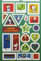 Peanuts Christmas Sticker Set - Great For Decorating Cards and Scrapbooking! - snoopn4pnuts.com