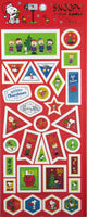 Peanuts Christmas Sticker Set - Great For Decorating Cards and Scrapbooking!