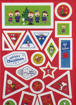 Peanuts Christmas Sticker Set - Great For Decorating Cards and Scrapbooking! - snoopn4pnuts.com