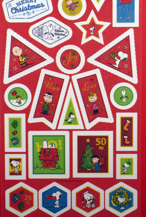 Peanuts Christmas Sticker Set - Great For Decorating Cards and Scrapbooking! - snoopn4pnuts.com
