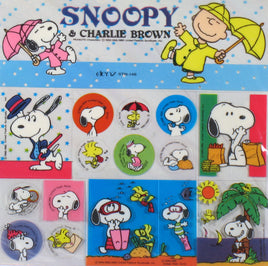Peanuts Clear Back Sticker Set - snoopn4pnuts.com