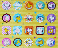 Peanuts Circle-Shaped Stickers With Metallic Accents (NEW But Missing 1/Manufacturer's Flaw)