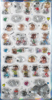 Peanuts Thick (Raised) Vinyl Stickers With Clear Border - Great For Scrapbooking! - snoopn4pnuts.com