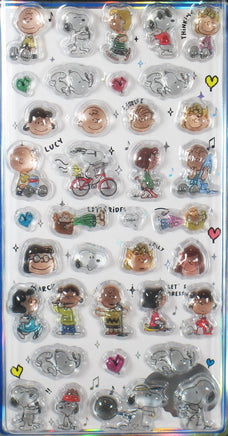 Peanuts Thick (Raised) Vinyl Stickers With Clear Border - Great For Scrapbooking! - snoopn4pnuts.com