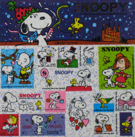 Peanuts Gang Holographic Glitter Stickers - snoopn4pnuts.com