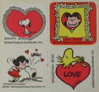 Peanuts Vintage Valentine's Day / LOVE Sticker Set