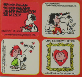 Peanuts Vintage Valentine's Day / LOVE Sticker Set - snoopn4pnuts.com