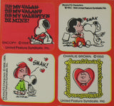 Peanuts Vintage Valentine's Day / LOVE Sticker Set