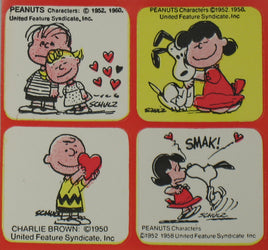 Peanuts Vintage Valentine's Day / LOVE Sticker Set - snoopn4pnuts.com