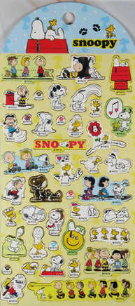 Peanuts Sticker Set With Metallic Gold Accents and Borders - Great for scrapbooking and adding Peanuts decor to cards and envelopes - snoopn4pnuts.com