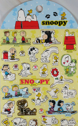 Peanuts Sticker Set With Metallic Gold Accents and Borders - Great for scrapbooking and adding Peanuts decor to cards and envelopes - snoopn4pnuts.com