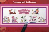 Large Peanuts Gang Counted Cross Stitch Kit - "Happy Hour" OVER 3 FEET WIDE! - snoopn4pnuts.com