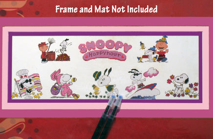 Large Peanuts Gang Counted Cross Stitch Kit - "Happy Hour" OVER 3 FEET WIDE! - snoopn4pnuts.com