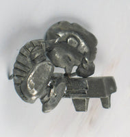Schroeder 2 - D Solid Pewter Wall Tack (For Cork or Foam Board) - GOOD Condition - snoopn4pnuts.com