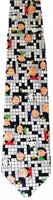 PEANUTS CROSSWORD PUZZLE Silk Neck Tie (FREE Gift Box!) - snoopn4pnuts.com