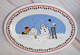 Peanuts Holiday Melamine Serving Platter - snoopn4pnuts.com