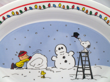 Peanuts Holiday Melamine Serving Platter - snoopn4pnuts.com
