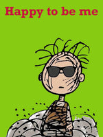 Peanuts Double - Sided Linen Flag - Pig Pen Happy To Be Me - snoopn4pnuts.com