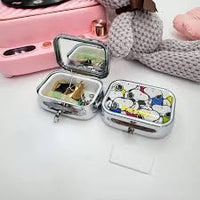 Snoopy Metal Pill Box With Removable Divider - Perfect Size For Purse, Pocket, and Traveling! - snoopn4pnuts.com