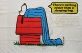Vintage Peanuts Gang Pillow Case - Happiness Is A Thumb and A Blanket  (MINT!)