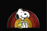 Snoopy's Rainbow Cloisonne Pin (Near Mint)