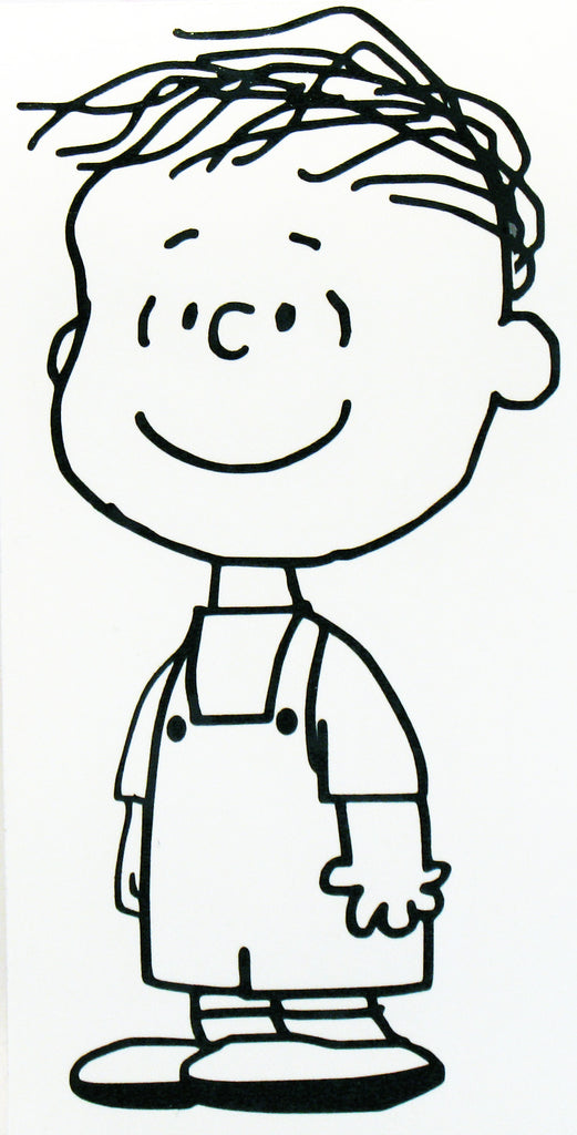 Rerun (Van Pelt) Die-Cut Vinyl Decal - Black | snoopn4pnuts.com