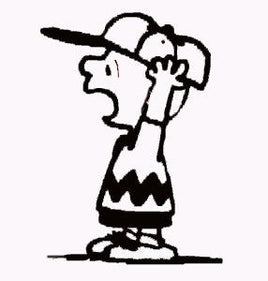 Charlie Brown Yelling Rubber Stamp (New Remounted) - snoopn4pnuts.com