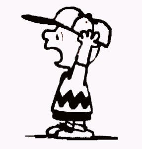 Charlie Brown Yelling Rubber Stamp (New Remounted) - snoopn4pnuts.com