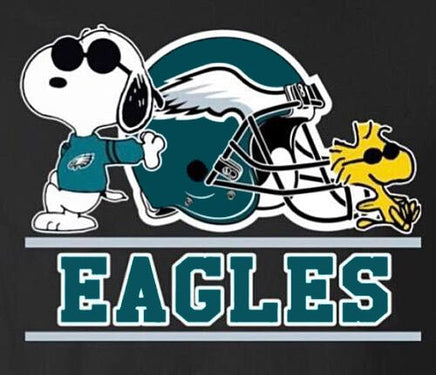 Snoopy Professional Football Indoor/Outdoor Waterproof Vinyl Decal - Philadelphia Eagles - snoopn4pnuts.com