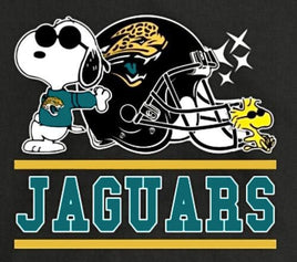 Snoopy Professional Football Indoor/Outdoor Waterproof Vinyl Decal - Jacksonville Jaguars - snoopn4pnuts.com
