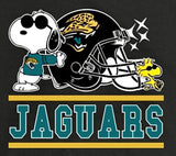Snoopy Professional Football Indoor/Outdoor Waterproof Vinyl Decal - Jacksonville Jaguars