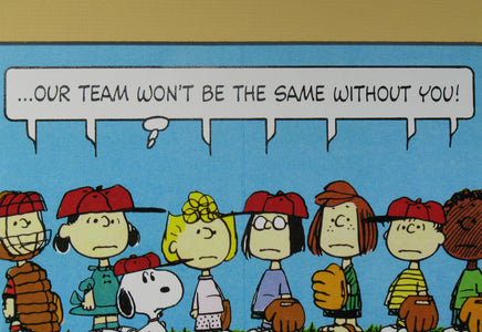 Peanuts Tribute To The Passing of Charles Schulz Print With Mat - Good Bye...... (New But Near Mint - Minor Flaw) - snoopn4pnuts.com