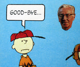 Peanuts Tribute To The Passing of Charles Schulz Print With Mat - Good Bye......  (New But Near Mint-Minor Flaw)