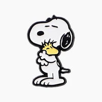 Snoopy Hugs Woodstock Enamel Pin
