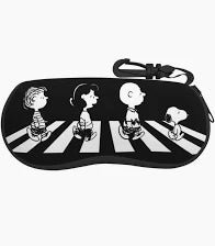 Snoopy Padded Eyeglasses Case With Carabiner Clip - snoopn4pnuts.com