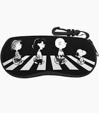 Snoopy Padded Eyeglasses Case With Carabiner Clip