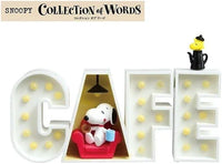 Snoopy Collection of Words 4-Piece Figurine Series - CAFE
