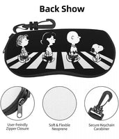 Snoopy Padded Eyeglasses Case With Carabiner Clip - snoopn4pnuts.com