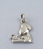 Literary Ace Sterling Silver Pendant / Charm