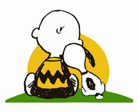 Charlie Brown and Snoopy Die-Cut Vinyl Decal (Solid Fill-Full Color)