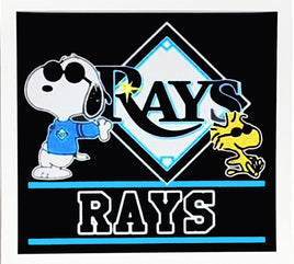 Snoopy Professional Baseball Indoor/Outdoor Waterproof Vinyl Decal - Tampa Bay Jays